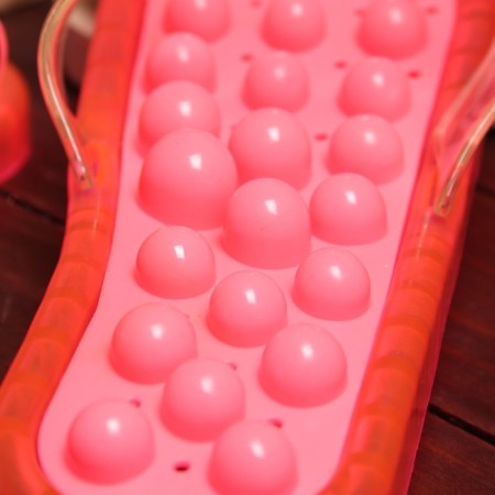 Plastic bubble massage slippers M 37-39-2