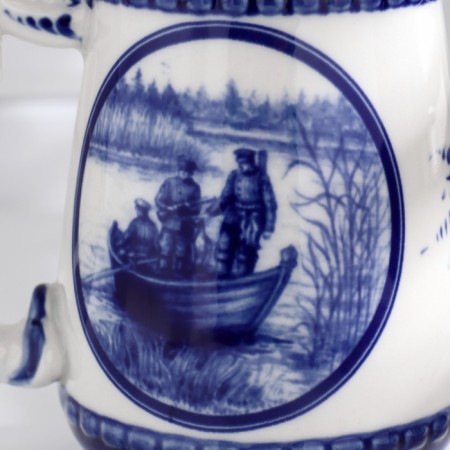 Beer mug "Genre. Hunting", Gzhel-4