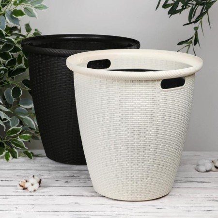 Kashpo for flowers with a rattan insert, 50 l (27 l), color mix-8