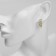 Hooping earrings Xuping diadem, white color in gold, d = 2 cm