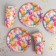 Set of paper dishes disposable balls "