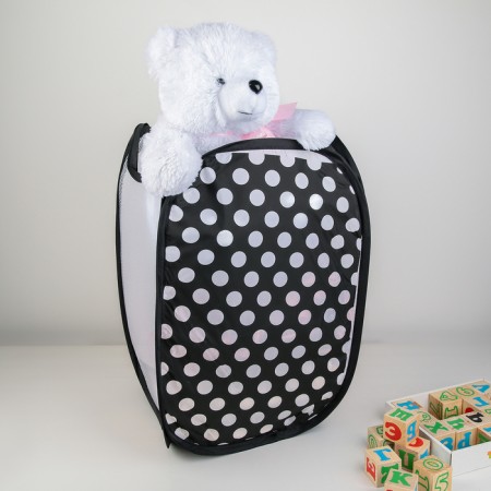Basket-grid of the Dolyana "GOODS", Folding, 32 × 32 × 52 cm, Black color-2