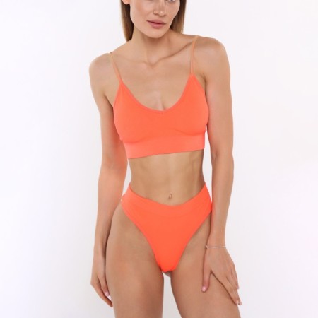 Female set (top, thongs), orange color, size 42-46-1