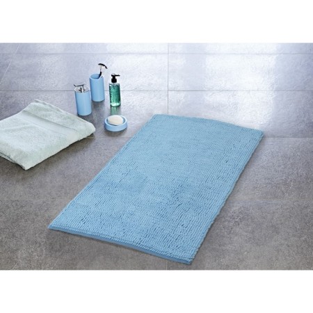 Bathroom mat, blue, 55x85 cm-1