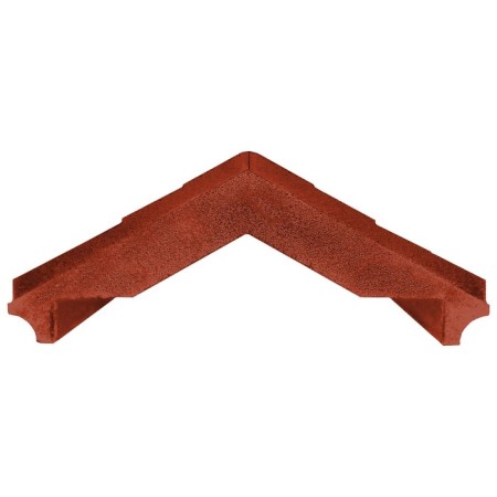 PPK parapet for a fence span of 0.5 brick, 50 × 13 × 1.5 cm, terracotta, “flexible tile”-4
