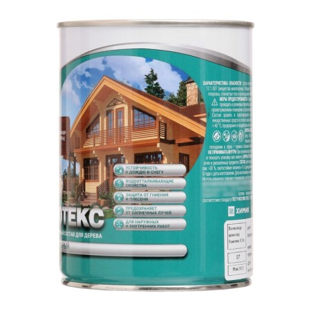 The composition of the protective and decorative tone -tex "Krona" Palisander-chocolate 0.9 liters-1