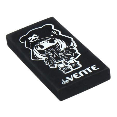 Lastik Devente Anime Girl, 50x28x7mm, black (barcode on every eraser)-1