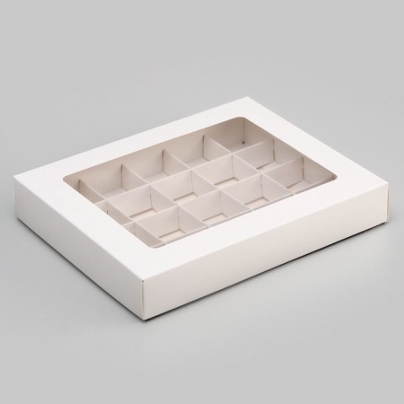Folding box under 20 sweets, white, 17.7 x 22 x 3.5 cm-1