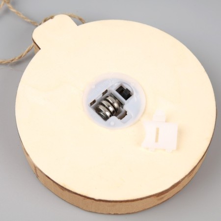 Christmas tree toy "New Year's Night", from batteries, glow warm white-3