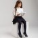 Pantyhose children, dark blue color, height 134-140