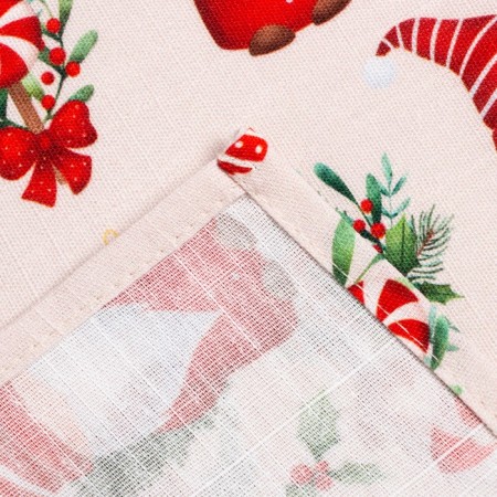 Apron Ethel "Santa Claus" 60x70cm, 100% cotton, reps 210 g/m2-3