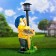 Garden Light "Dwarf with a lantern and a" hello "sign" 30x27x44cm