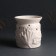 Aroma lamp ceramics "foliage" white 9x9x9.4 cm
