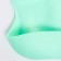 Bibslate for feeding silicone with pockets, turquoise color