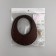 Handles for the bag are wooden, d = 18 × 14.5 / 9 × 10.5 cm, 2 pcs, brown color