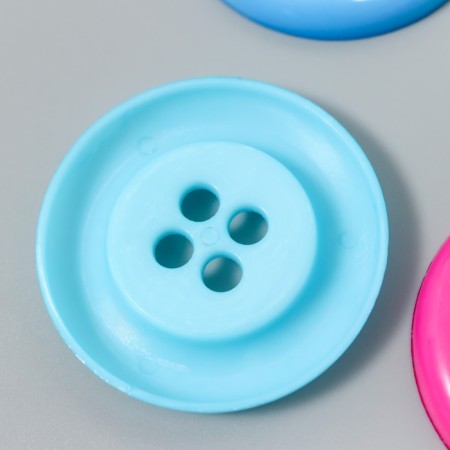 A button decorative plastic "Color" mix 4.7x4.7 cm for creativity-2