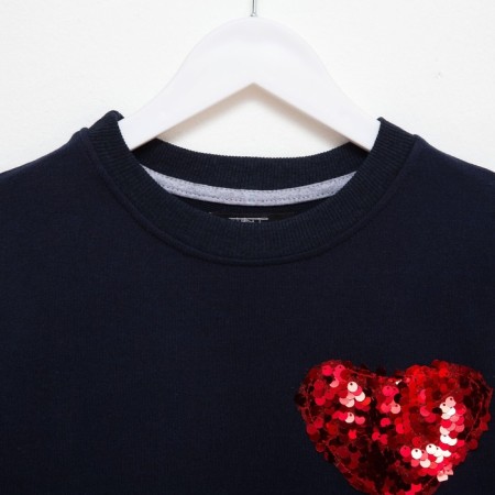 Female sweatshirt, dark blue color, size 44 (m)-5
