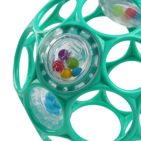 Developing toy Bright Starts, OBALL ball, with a rattle, barrier color-1