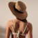 Women's hat minku "Summer", size 56-58, brown color