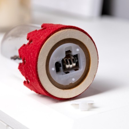 LED figure under the Dome "Reindeer" 6 × 9.5 × 6 cm, wood, batteries LR1130X3, glow warm white-2