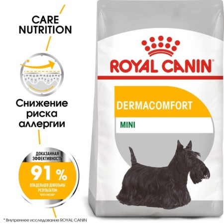 Dry food RC mini dermacomfort for dogs with sensitive skin, 3 kg-5