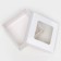 The box is folding, the lid is, with the window, white, 10 x 10 x 5 cm