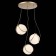 Suspension lamp ST LUCE. SL1181.353.03. Acerra. 3x40 watts, E27, 60x60 cm, brass color
