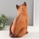 The piggy bank "Cat Siamese color" height 31.5 cm, width 16 cm, length 24 cm.