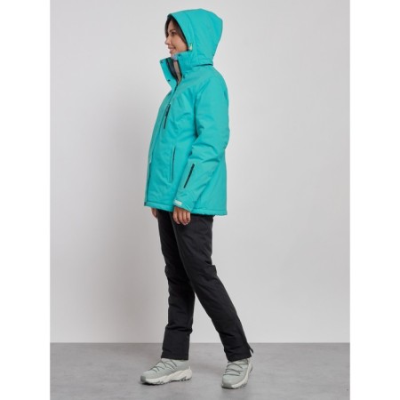 Ski costume female winter, size 60, green color-5