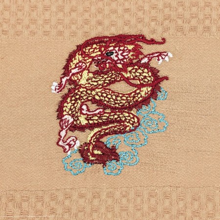 A set of waffle towels "Japanese dragons", size 33x60 cm, 2 pcs-2