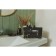 Storage basket with handles of the shade "Marble", 23 × 16 × 12 cm, black color