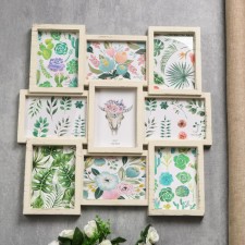 Photo frame plastic in 9 photos 13x18 cm 