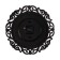 Watching clock, interior, silent, D-40.5 cm, black gold