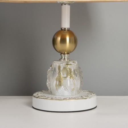 Table lamp "Course" 1x40W E27+LED 5W backlight gold 25x25x40cm-3