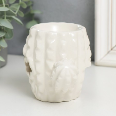 Aroma lamp ceramics "Cactus with a butterfly" mix 9x11x7 cm-3