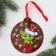 Christmas tree pendant fluorescent "Dragosha", 12 x 12 cm