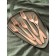 A set of stainless steel forks Bloom, h = 20.5 cm, 6 pcs, color red gold