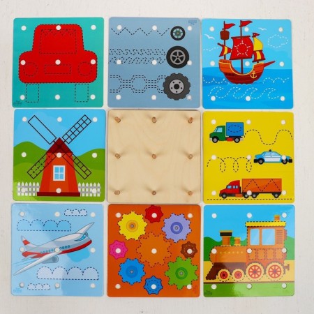 Geobord "Mathematical tablet" with cards of the write-stand-3
