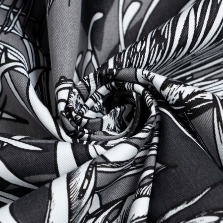 A set of curtains for the kitchen with sequences of Ethel "Palm Leaves" 149x180 cm - 2 pcs-5