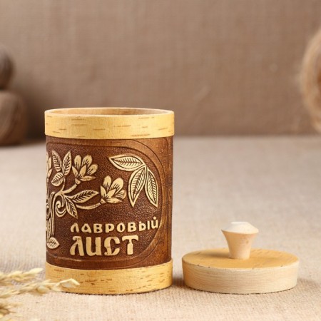TUES "VETOK", bay leaf, d = 9 cm, birch bark-6