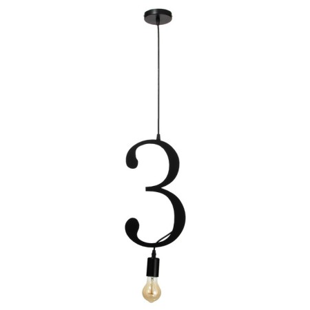 Bayerlux lamp "Figure 3" E27 40W black 35x19 cm