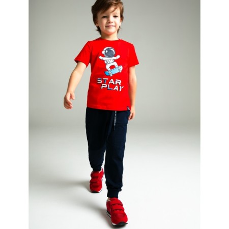 Set for a boy: T -shirt, trousers, height 98 cm-2