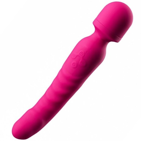 Vibrator bilateral oka-hoods, 7 modes, with heating to 42 degrees, pink