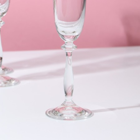 A set of glasses for champagne Bohemia Crystal "Angela", 190 ml, 6 pcs-3