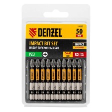 A set of torsion Denzel 11693, laser processing of a slot, PZ3 x 50 mm, steel S2, 10 pcs.