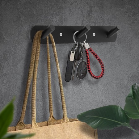 Cappio CVT001 hanger, metallic, three -horn, black color