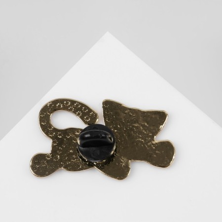 Icon "kitten" toy, black-pink color in gold-2