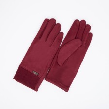 Gloves female, dimensionless, burgundy color