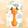A rattle with a teether "deer", color orange