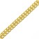 Collar - two -rowing metal nozzle, 55 cm, wire thickness 2.5 mm, golden